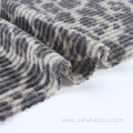 Leopard Print Brushed Waffle Knit Fabric